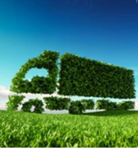 Camion allestito con piante